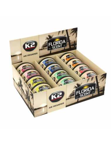 K2 ODŚWIERZACZ POWIETRZA W PUSZCE FLORIDA SCENT DISPLAY MIX 12szt
