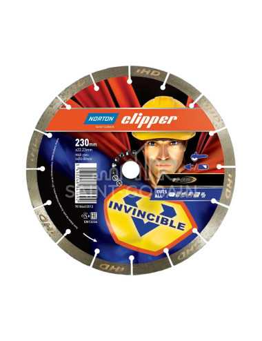 NORTON TARCZA DIAMENTOWA SEGMENTOWA 230mm INVICIBLE CUTS ALL