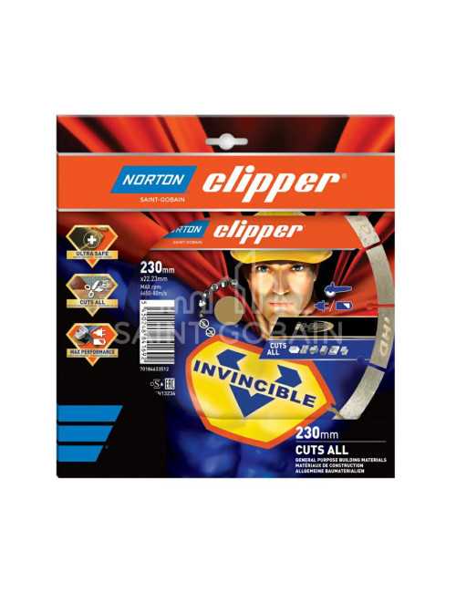 NORTON TARCZA DIAMENTOWA SEGMENTOWA 230mm INVICIBLE CUTS ALL