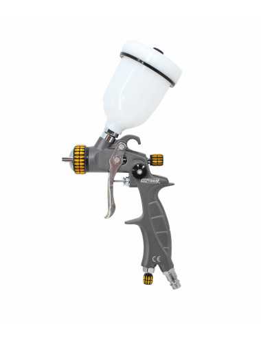 AWTOOLS PISTOLET LAKIERNICZY MINI HVLP 1.0mm ZE ZBIORNKIEM GÓRNYM 100ml