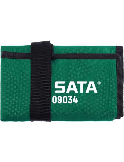 SATA ZESTAW KLUCZY PŁASKO-OCZKOWYCH KRÓTKICH Z GRZECHOTKĄ 7 ELEMENTÓW