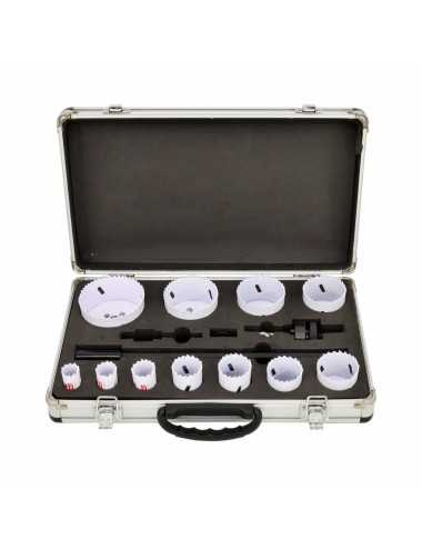 AWTOOLS KOMPLET OTWORNIC BIMETALOWYCH W WALIZCE 15 ELEMENTÓW 19-76mm BLACK LINE