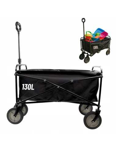 ALLBE WÓZEK TRANSPORTOWY OGRODOWY SKŁADANY 130L