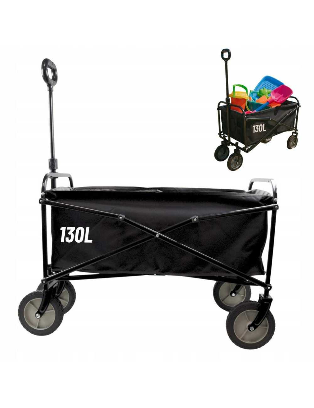 ALLBE WÓZEK TRANSPORTOWY OGRODOWY SKŁADANY 130L