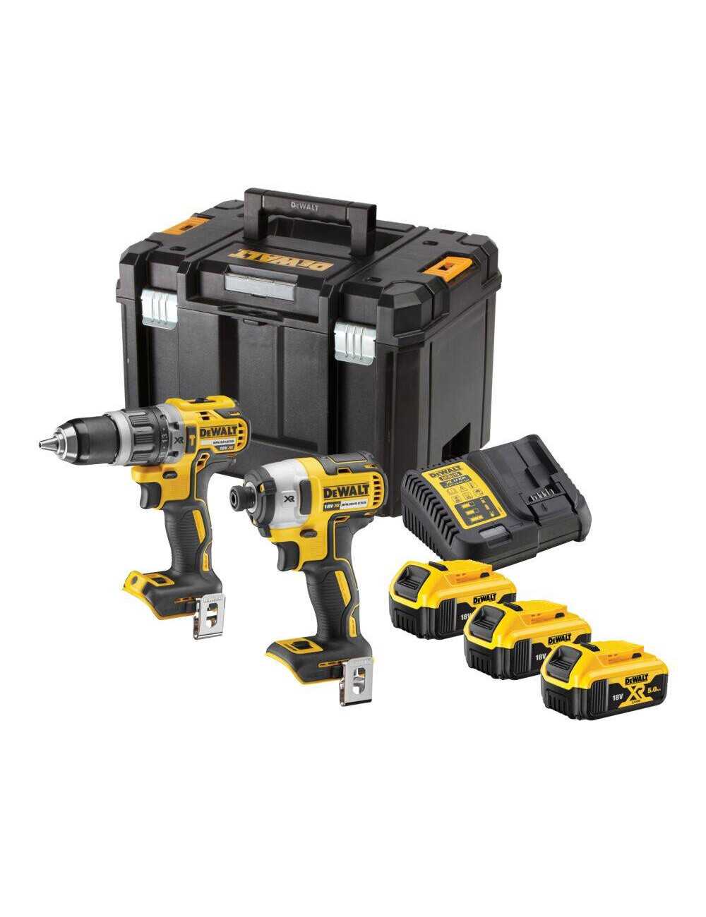 DEWALT ZESTAW COMBO 18V DCK266P3T (DCD796+DCF887) 3 x 5,0Ah TSTAK