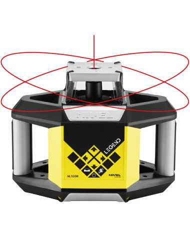 NIVEL SYSTEM NIWELATOR LASEROWY NL320R DIGITAL wiązka czerwona