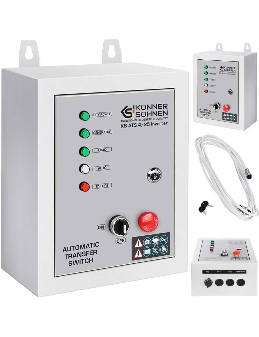 KÖNNER &amp; SÖHNEN SYSTEM ZAŁĄCZANIA REZERWY ATS 4 25 INVERTER