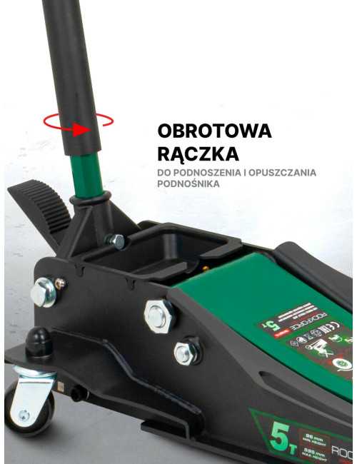 ROCKFORCE DŹWIGNIK "ŻABA" 5T  96-595mm NISKI PROFIL