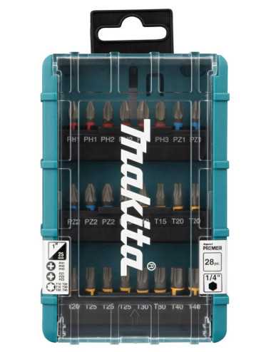 MAKITA ZESTAW KOŃCÓWEK WKRĘTAKOWYCH 28szt. IMPACT PREMIER