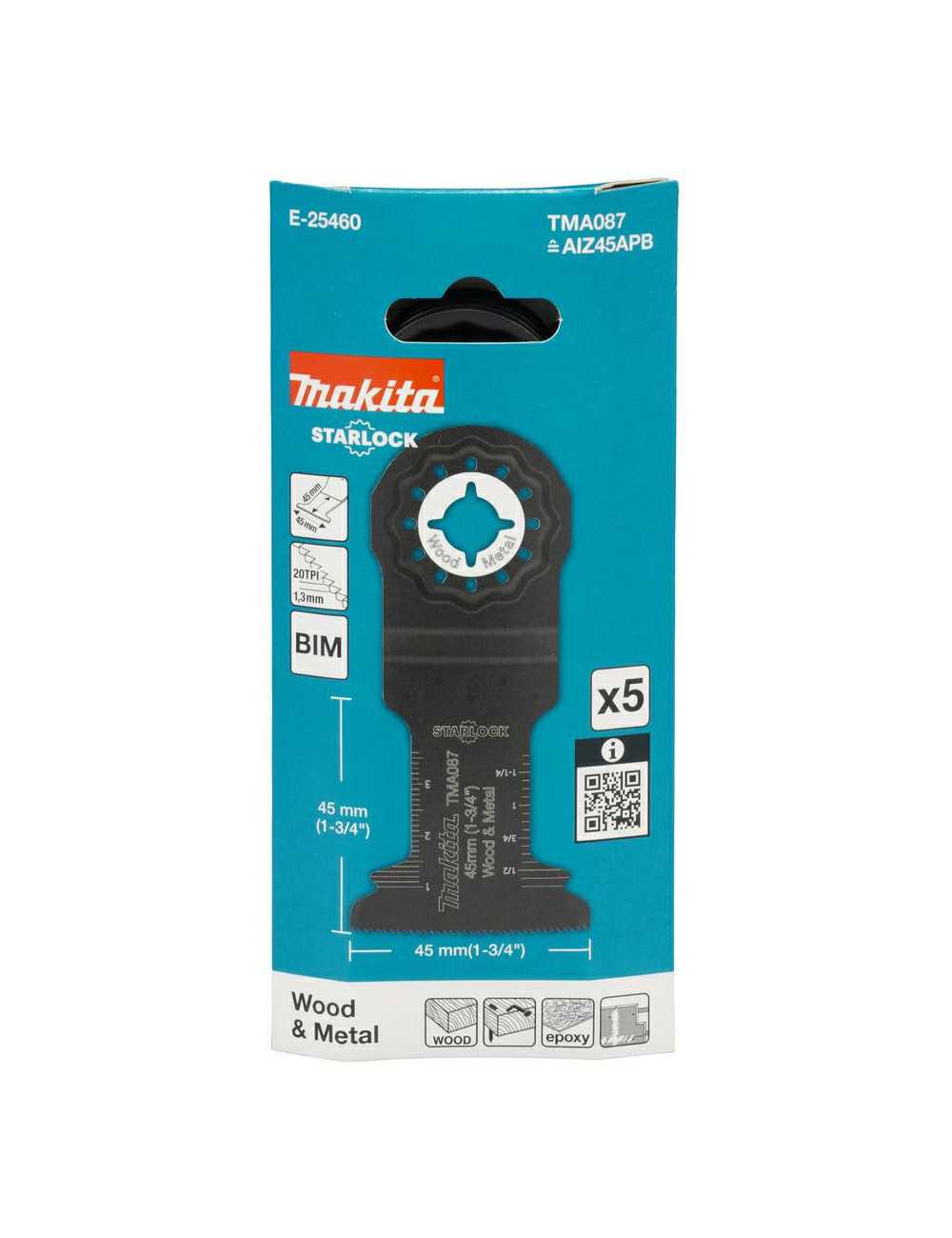 MAKITA MT BRZESZCZOT DO CIĘCIA WGŁĘBNEGO BIM 45mm x 45mm 20z C TMA087  5szt.