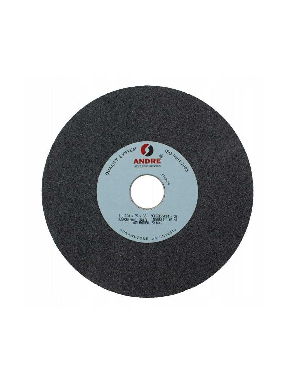 ANDRE ŚCIERNICA PŁASKA 200mm x 25mm x 32mm 98C60K7VC01-35 CZARNA "TYP 1"