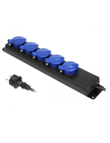 ORNO PRZEDŁUŻACZ WARSZTAT 5x GNIAZD 5m IP44 HO5R R-F 3x1,5