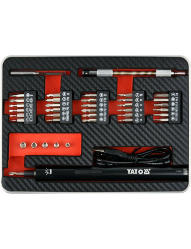 YATO WKRĘTAK PRECYZYJNY AKU 3,6V Z BIT 39szt.