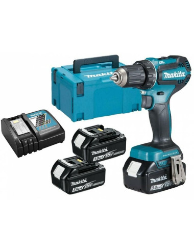 MAKITA WKRĘTARKA 18V DDF485RF3J 50Nm 3x3,0Ah BLDC MAKPAC