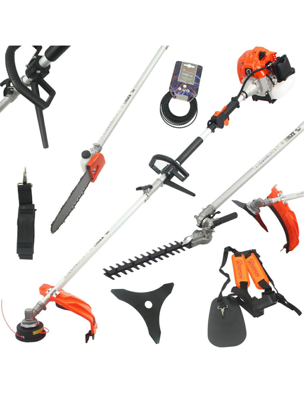 KOSA SPALINOWA DEMON MULTI 4w1 KOSA PILARKA NOŻYCE