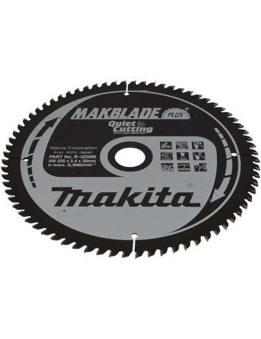 MAKITA PIŁA TARCZOWA  255x30x72z MAKBLADE PLUS DREWNO