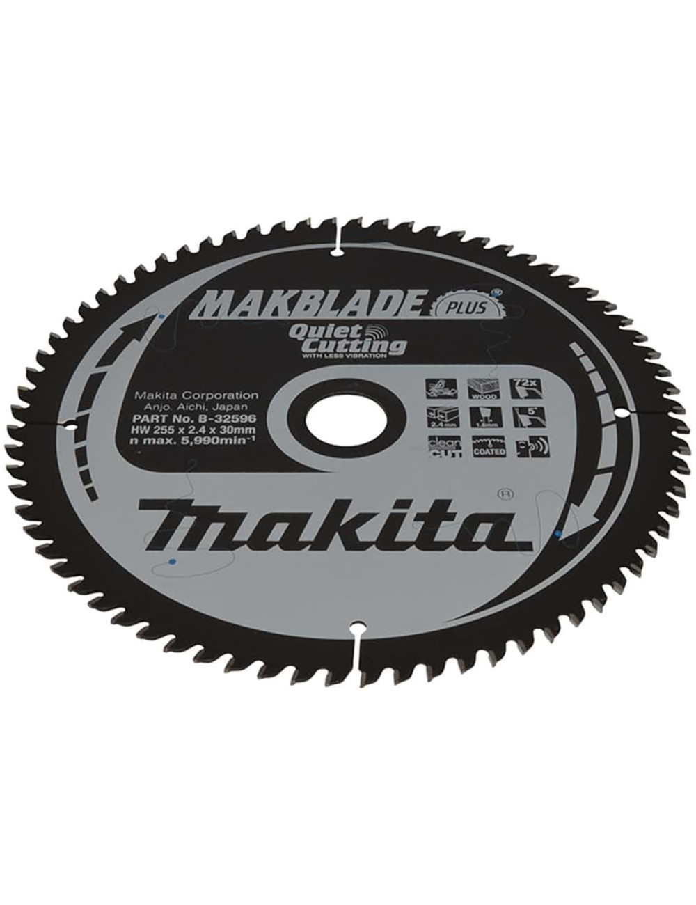 MAKITA PIŁA TARCZOWA  255x30x72z MAKBLADE PLUS DREWNO