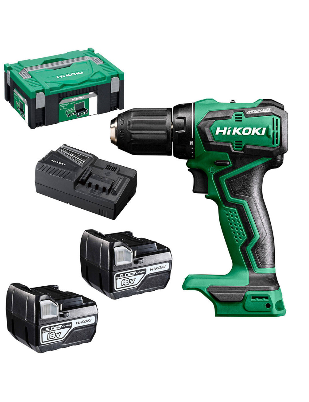 HIKOKI WKRĘTARKA 18V DS18DD WRZ 55Nm 2x2,0Ah HITSYSTEM