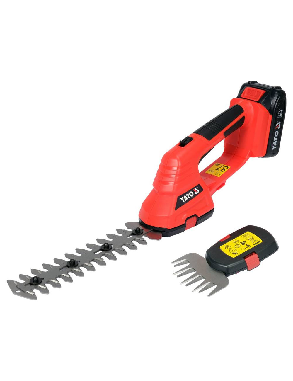 YATO NOŻYCE DO TRAWY I ŻYWOPŁOTU 18V + 2AH + ŁADOWARKA