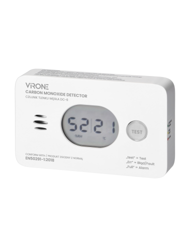 ORNO CZUJNIK TLENKU WĘGLA 2xAA