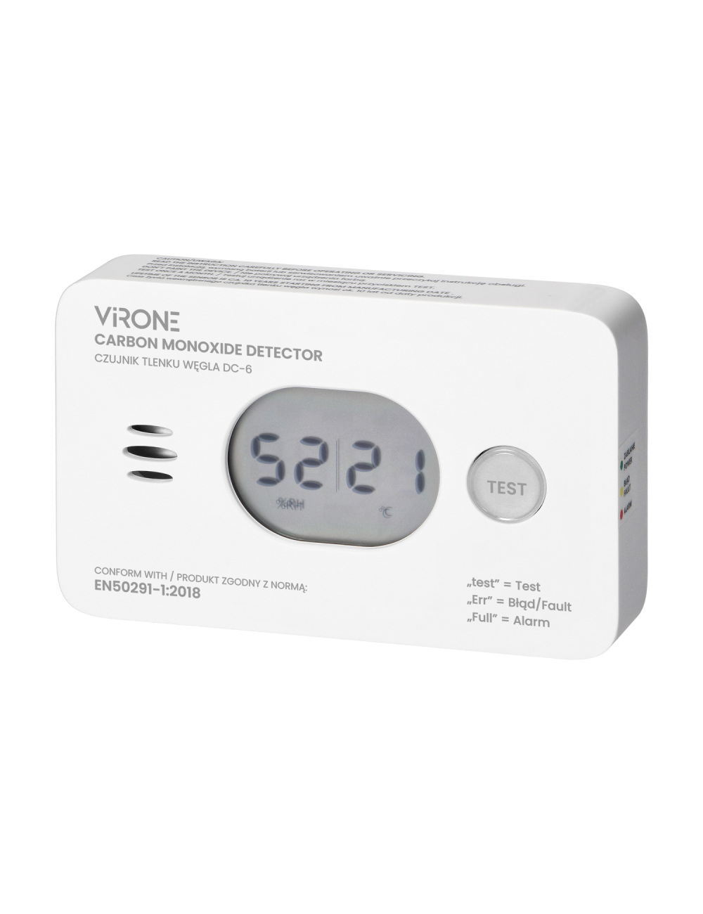 ORNO CZUJNIK TLENKU WĘGLA 2xAA