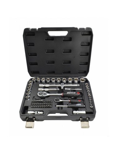 AWTOOLS ZESTAW KLUCZY   72el  1/2" / 1/4" BLACK LINE