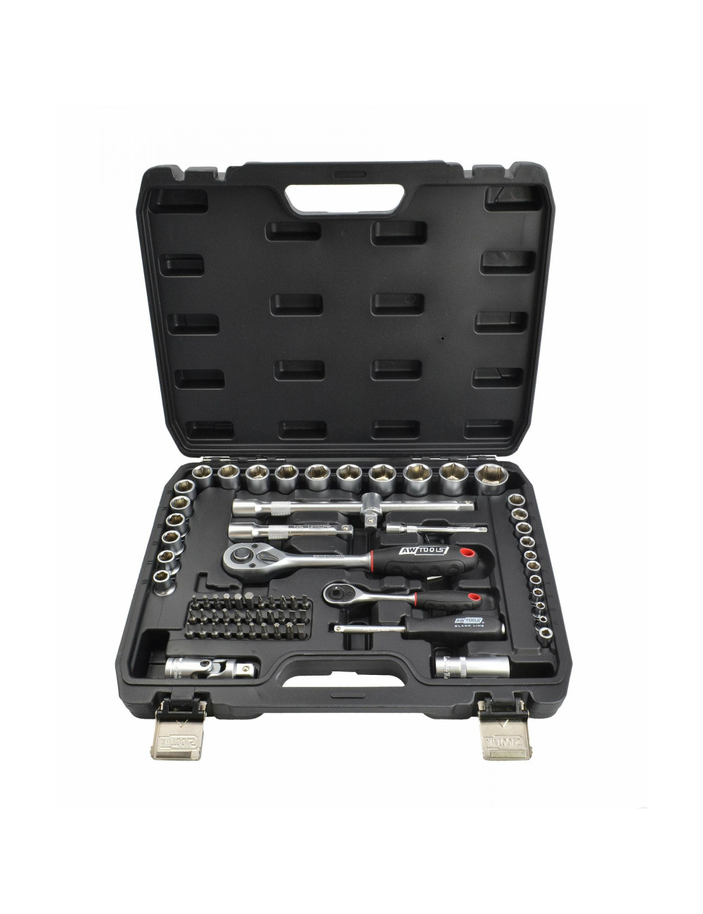 AWTOOLS ZESTAW KLUCZY   72el  1/2" / 1/4" BLACK LINE
