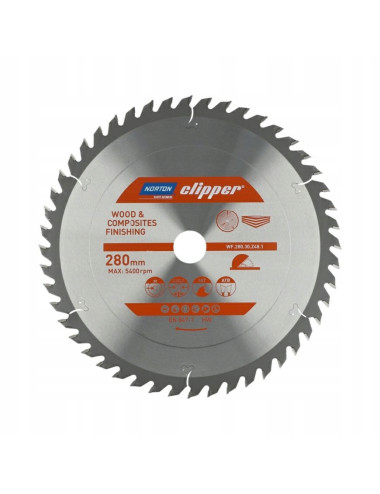 NORTON PIŁA TARCZOWA 280mm x 30mm x 48z DREWNO I KOMPOZYTY ATB (3,2 / 2,2)