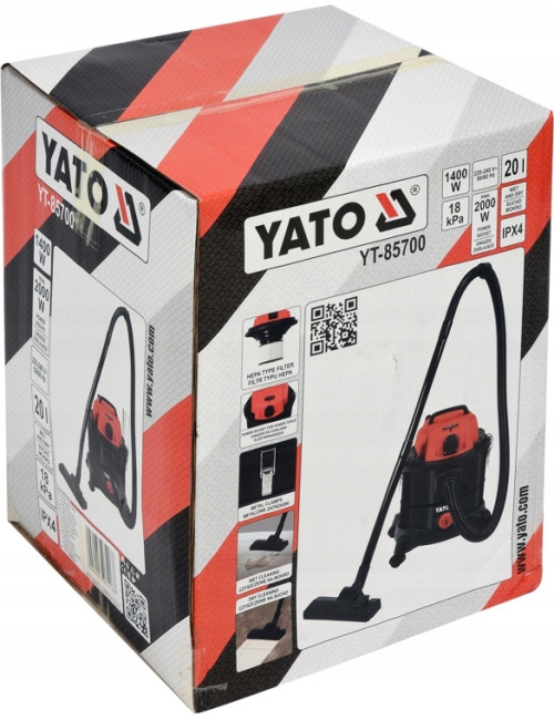 YATO ODKURZACZ WARSZTATOWY 1400W 20L
