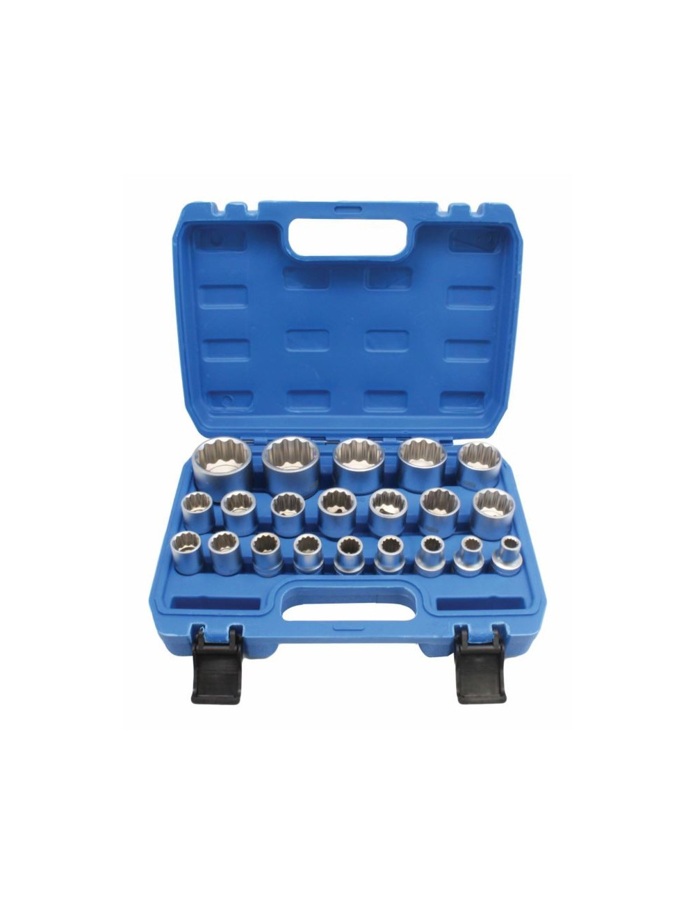 SATRA ZESTAW NASADEK 12-KĄT. 1/2" KRÓTKICH 21el.