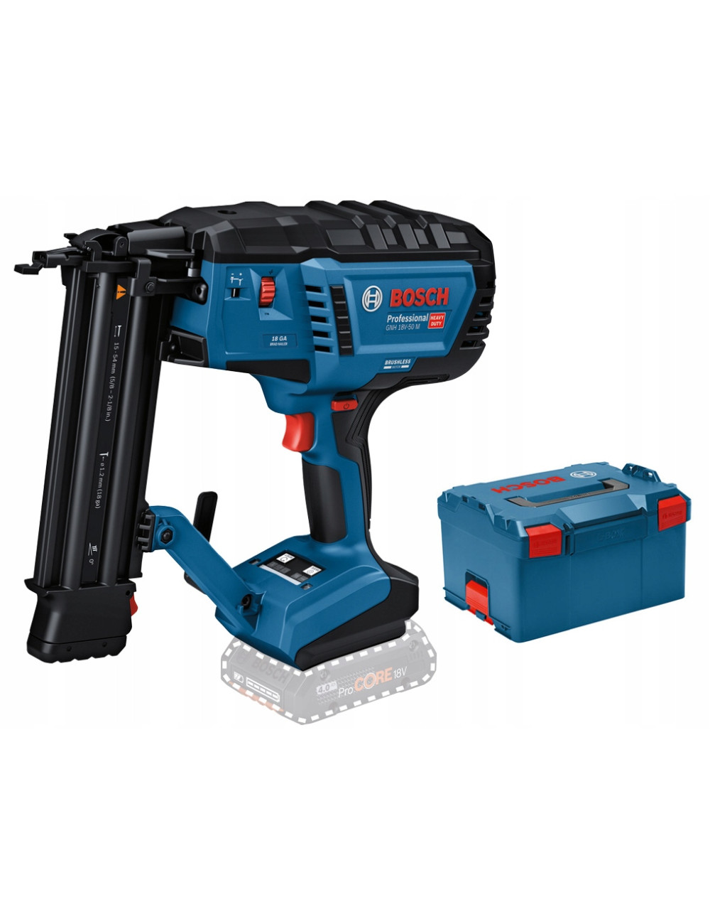 BOSCH GWOŹDZIARKA GNH 18V-50 M SOLO 0st 1,2mm/16-50mm LB