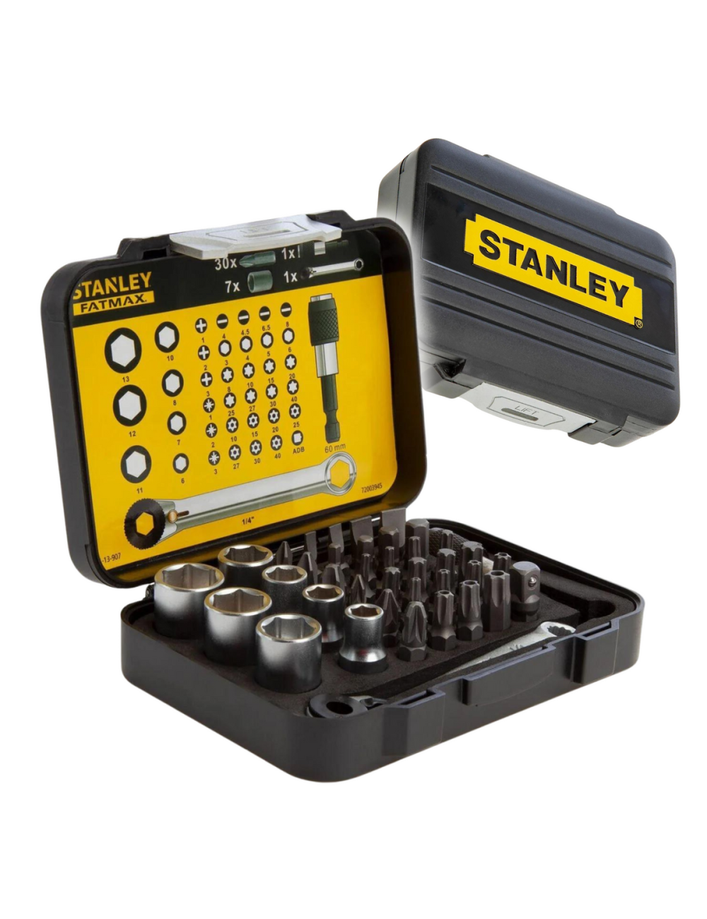 STANLEY ZESTAW BITÓW KOŃCÓWEK 39cz. Z GRZECHOTKĄ