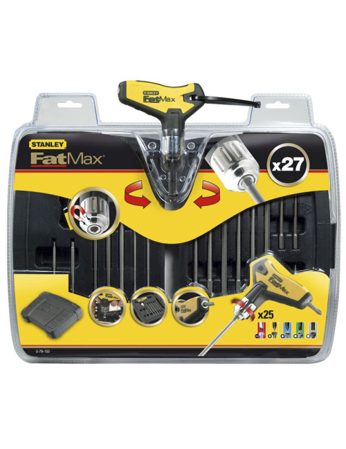Stanley 0-79-153 ZESTAW KLUCZY TRZEPIENIOWYCH Z RĘKOJEŚCIĄ T + WALIZKA