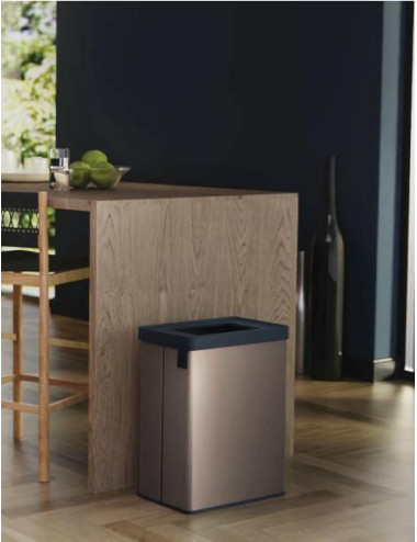 CURVER KOSZ NA ŚMIECI VERTO 54L PERŁOWY SZARY