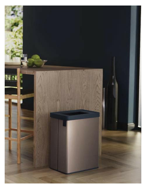 CURVER KOSZ NA ŚMIECI VERTO 54L PERŁOWY SZARY