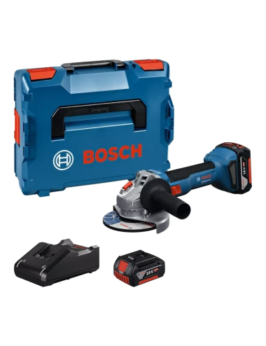 BOSCH SZLIFIERKA KĄTOWA 125mm GWS 18V-8 2x5,0Ah LB