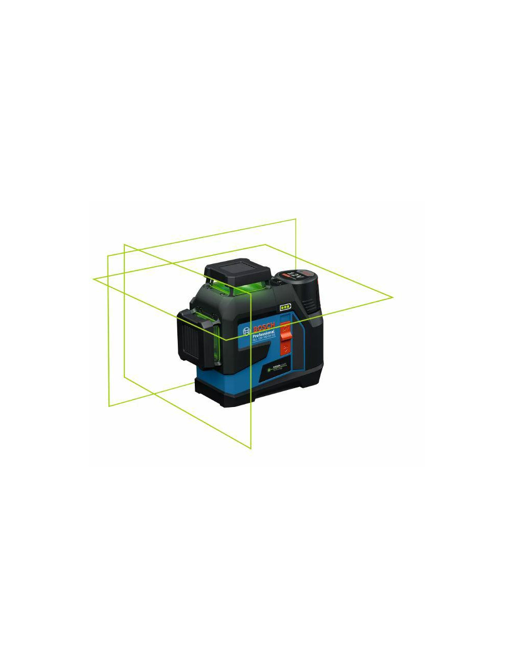 BOSCH LASER PŁASZCZYZNOWY GLL 12V-100-33 CG ZIELONY + UCHWYT LB 10 + ADAPTER AA 1
