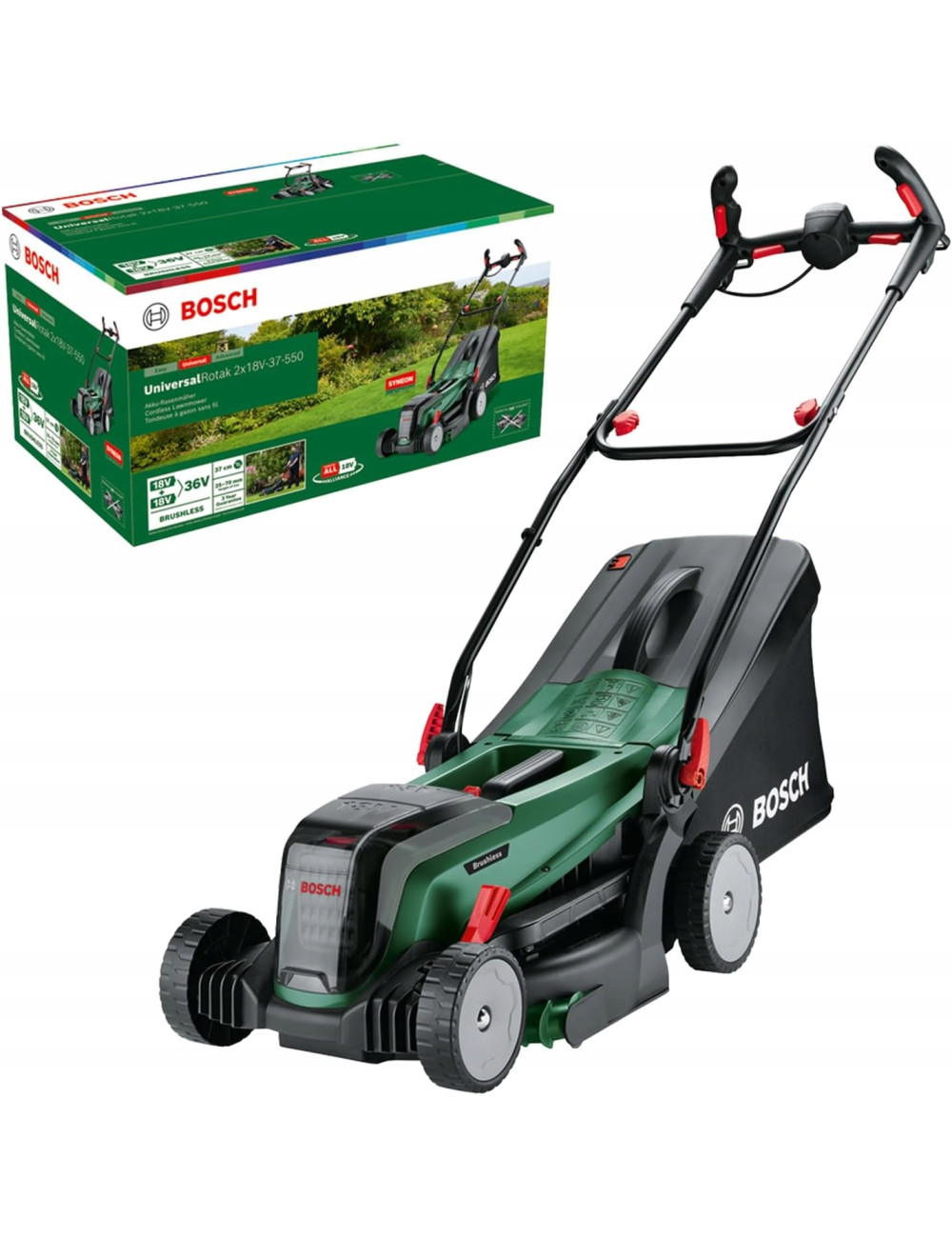 BOSCH KOSIARKA UNIWERSALNA ROTAK 2x18V-37-550 BODY