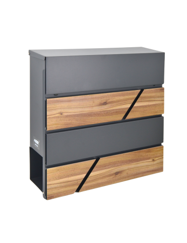 AWTOOLS SKRZYNKA NA LISTY ANTRACYT 65 / 370x370x105mm