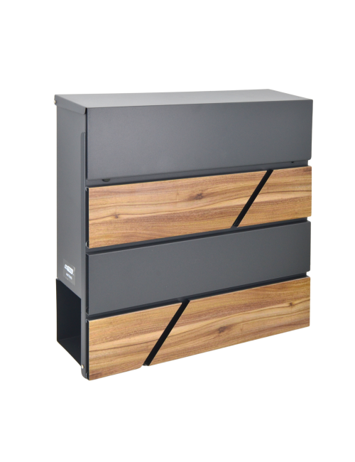 AWTOOLS SKRZYNKA NA LISTY ANTRACYT 65 / 370x370x105mm