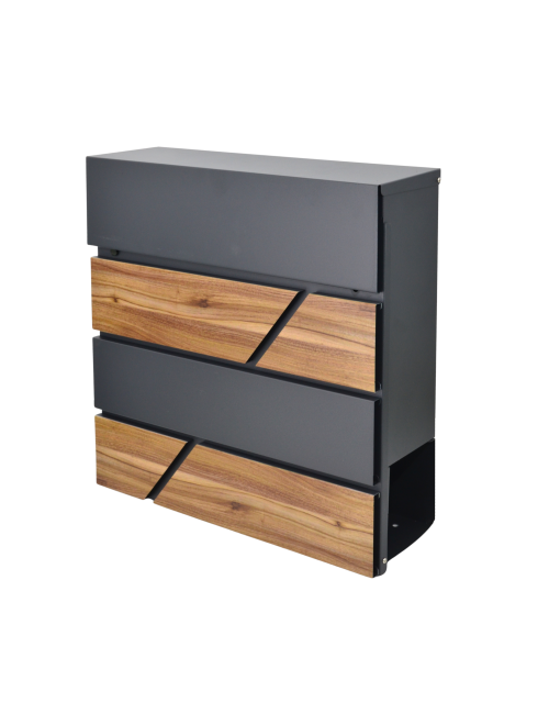 AWTOOLS SKRZYNKA NA LISTY ANTRACYT 65 / 370x370x105mm