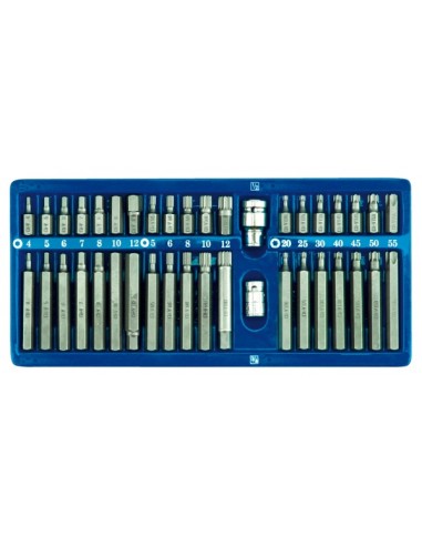 VOREL KOŃCÓWKI HEX/TORX/SPLINE METALOWA SKRZYNKA 40elem. 66400