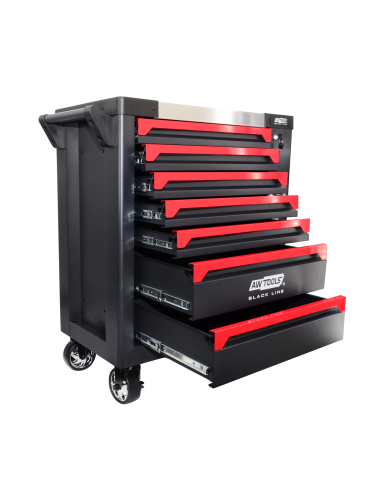 AWTOOLS WÓZEK WARSZTATOWY 7-SZUFLAD BLACK LINE