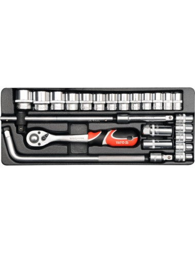 YATO ZESTAW KLUCZY 1/2" 25 elem. YT-12671