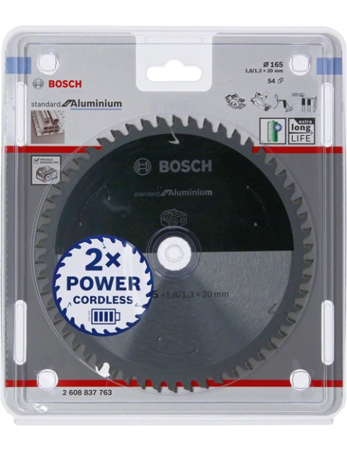BOSCH PIŁA STANDARD ALUMINIUM 165x20x54z ACCU