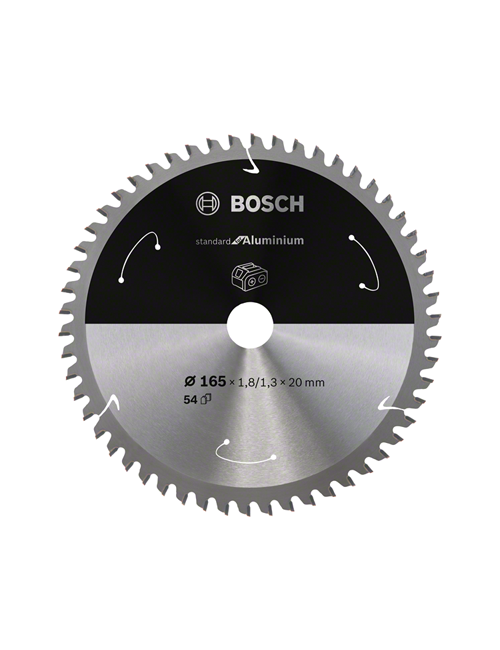 BOSCH PIŁA STANDARD ALUMINIUM 165x20x54z ACCU