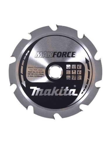 MAKITA PIŁA TARCZOWA  165x20x10z MAKFORCE DREWNO