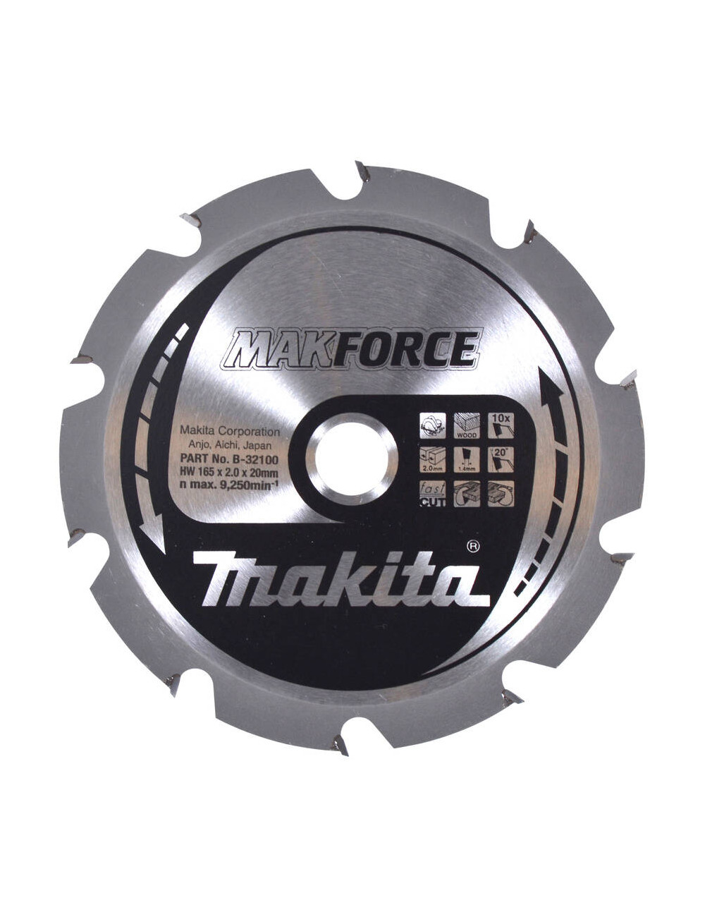 MAKITA PIŁA TARCZOWA  165x20x10z MAKFORCE DREWNO