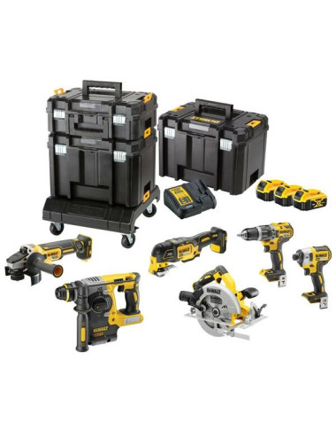 DEWALT ZESTAW COMBO 18V DCK685P3T (DCD796+DCF887+DCH273+DCG405+DCS570+DCS355) 3x5,0Ah TSTAK