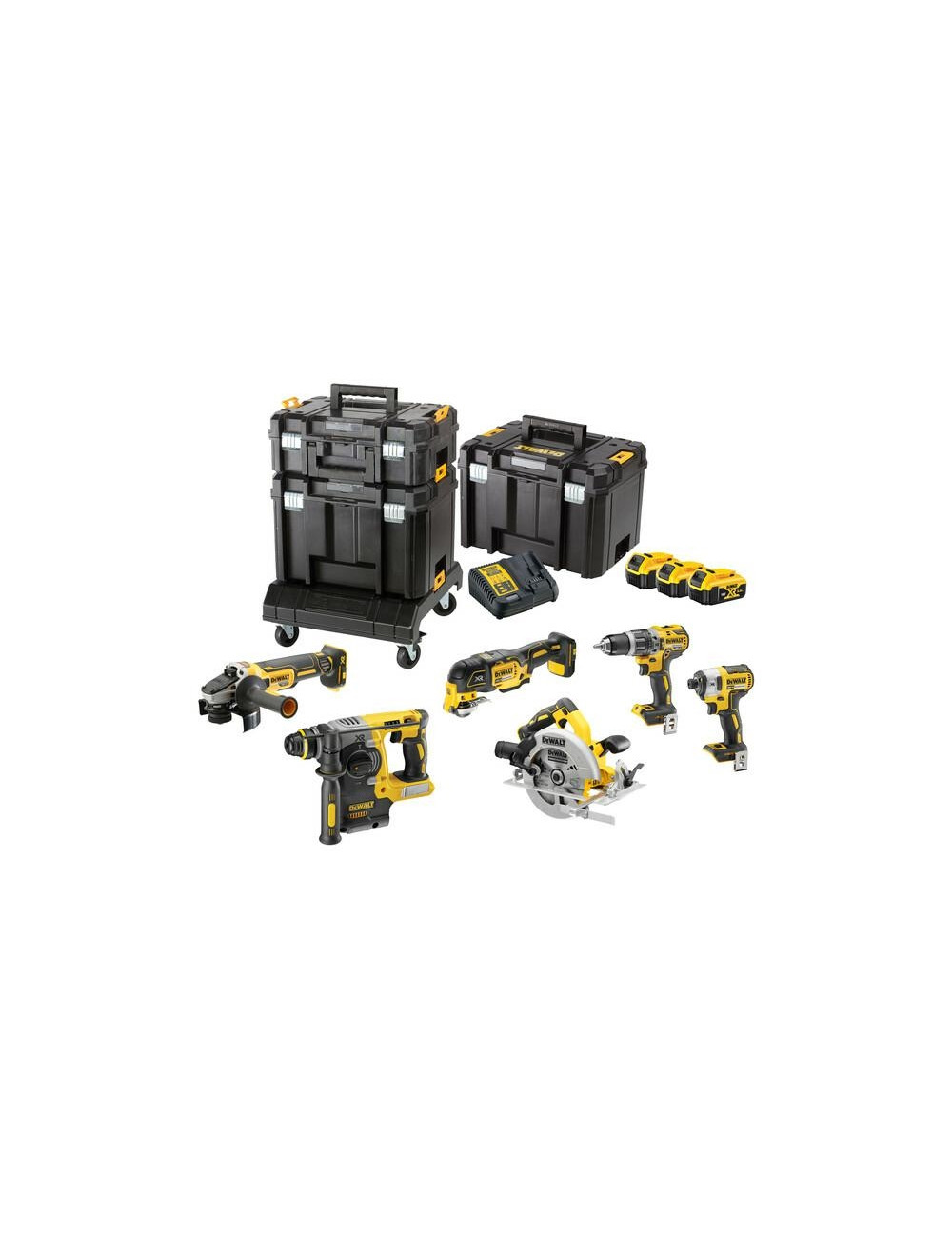 DEWALT ZESTAW COMBO 18V DCK685P3T (DCD796+DCF887+DCH273+DCG405+DCS570+DCS355) 3x5,0Ah TSTAK